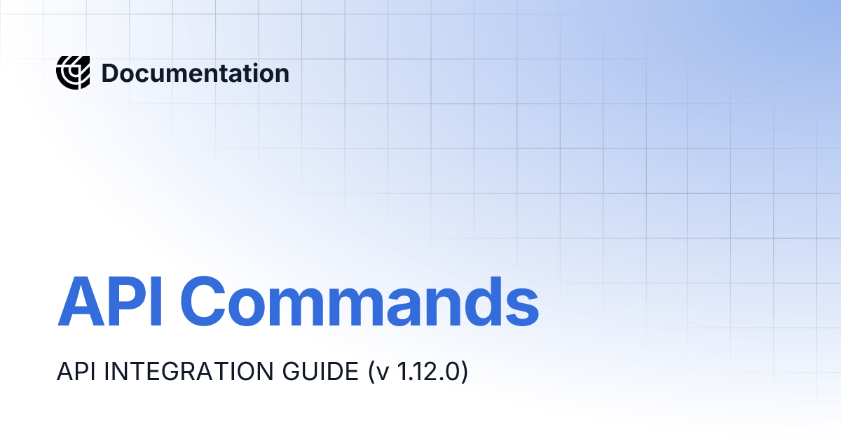 Api commands documentation